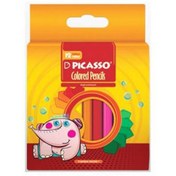 تصویر مداد رنگی پیکاسو ۱۲ رنگ جعبه مقوایی 