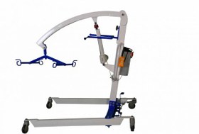 تصویر بالابر بیمار برقی با جلیقه و پدال پایی 