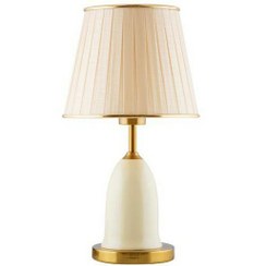 تصویر آباژور رومیزی لوتوس لایت مدل سوفیا کرم 