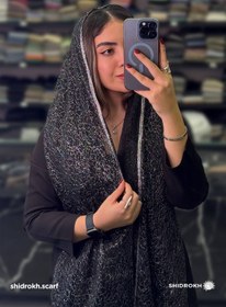 تصویر شال حریر دولایه - سفید Shal harir 2 laye