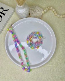 تصویر بند عینک گره ای رنگی رنگی کد ۱۳۲ 