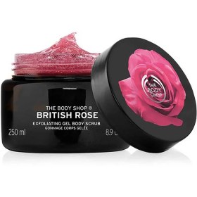 تصویر اسکراب بدن بادی شاپ مدل british rose حجم 250 میلی لیتر Body Shop Body Scrub British Rose model 250ml