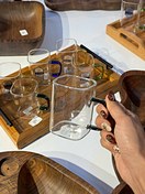 تصویر ماگ پیرکس مربع دسته دار کوتاه Square Pyrex mug with short handle