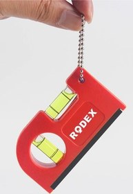 تصویر تراز جیبی مینی رودکس قرمز با آهنربا قوی 