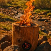 تصویر اجاق چوبی خودسوز سایز بزرگ 