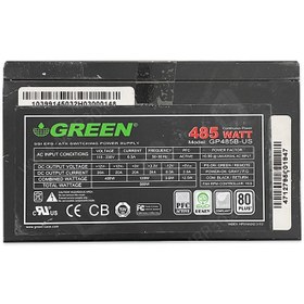 تصویر منبع تغذیه کامپیوتر گرین مدل GP485B-US Green Power Supply GP485B-US