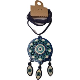 تصویر گردنبند چوبی چشم نظر 