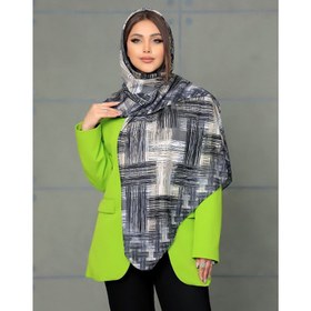 تصویر روسری کرپ دور دست دوز در دو طرح(A0779) روسری کرپ شیک و مجلسی دور دست دوز