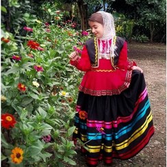 تصویر لباس محلی دخترانه 8تا9 سال کد116 