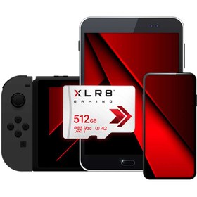 تصویر کارت حافظه میکرو اس دی پی ان وای مدل XLR8 GAMING CLASS10 U3 V30 512GB microSD Memory Card PNY XLR8 GAMING CLASS10 U3 V30 512GB