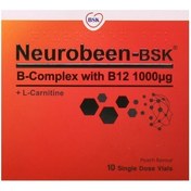 تصویر ویال خوراکی نوروبین 1000 میل بی اس کی بنیان سلامت کسری 10 عدد Bonyan Salamat Kasra neurobeen-Bsk 10 Vials