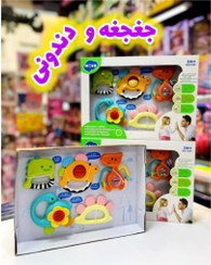 تصویر ست جغجعه و دندونی ۵تکه هولا 