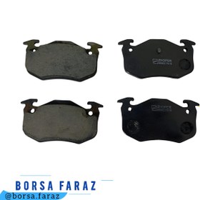 تصویر لنت ترمز عقب پژو 206 تیپ 5 گرید A ( بُرسا فراز ) rear brake pad