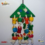 تصویر آویز چوبی پرنده کد ۱۰۹۶ 