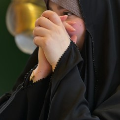 تصویر چادر عربی اصیل طرح ظریف - ۱ 