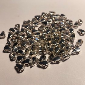 تصویر نگین دوختنی پایه دار اشکی نوک تیز 10*5 