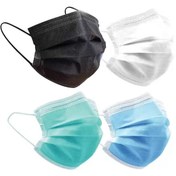 تصویر ماسک سه لایه پزشکی بسته ۵۰ عددی 