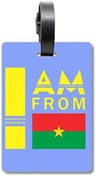 تصویر من اهل بورکینافاسو هستم برچسب برچسب چمدان کارت چمدان آویزان 