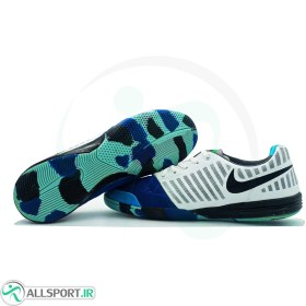 تصویر کفش فوتسال نایک لونار گتو Nike Lunar Gato IN Blue White 