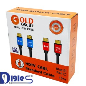 تصویر کابل HDMI 10M GOLD OSCATR 