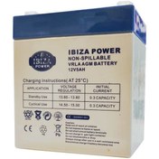 تصویر باتری دزدگیر 5 آمپر ایبیزا IBIZA POWER VRLA AGM BATTERY 12V 5A