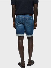 تصویر شلوارک جین اساسی برند mango man Essential Denim Shorts