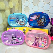 تصویر ظرف غذای استیل اورجینال کودک طرح کرومی و دیزنی ظرف غذای استیل طرح رندوم