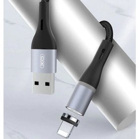 تصویر کابل شارژ سریع یواس‌بی به لایتنینگ مگنتی ایکس‌او به طول یک متر XO Magnetic USB cable lightning NB125 