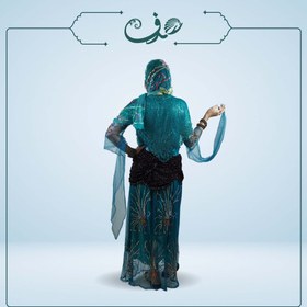 تصویر لباس محلی زنانه استان کرستان طرح سوم در حد نو 