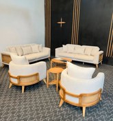 تصویر مبل راحتی مینیمال مدل حصیری 