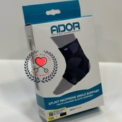 تصویر قوزک بند نئوپرنی فنردار با کش لیگامانی آدور Ador Splint Neoprene Anke Support