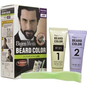 تصویر رنگ موی ریش B101 مشکی طبیعی ۴۰ گرم برند bigen B101 Beard Color Natural Black 40grams