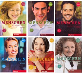 تصویر مجموعه ۶ جلدی کتاب آموزش زبان آلمانی Menschen ویرایش اول انتشارات Hueber 