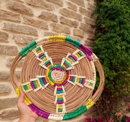 تصویر دیوارکوب حصیری 