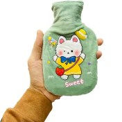 تصویر کیسه آبگرم مخملی فانتزی طرح‌دار سایز متوسط 