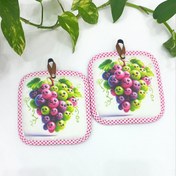 تصویر دستگیره آشپزخانه طرح فانتزی انگور ( یک جفت ) 