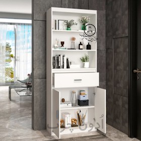 تصویر کتابخانه مدل مهناز اُدون چوب 