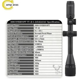 تصویر دوربین dicvovery VT_R 6-24x42 AoAc dicovery