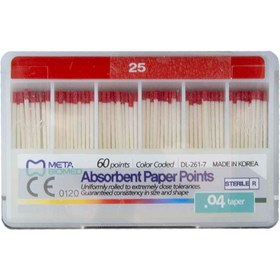 تصویر کن کاغذی ۴ درصد متا Absorbent paper points 4%