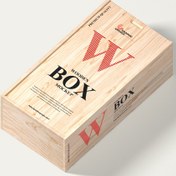تصویر موکاپ جعبه چوبی فرمت PSD 