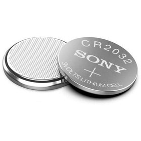 تصویر باتری سکه ای مدل CR2032 سونی ا sony Lithium CR2032 Battery sony Lithium CR2032 Battery