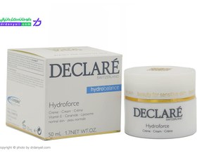 تصویر کرم آبرسان و مرطوب کننده قوی هیدروفورس حجم 50میل دکلاره Declare Hydroforce Cream 50ml