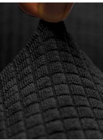 تصویر روکش صندلی سیاه قابل شستشو Lycra انعطاف etleshome 