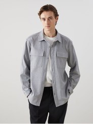 تصویر پیراهن جیب دار مردانه LCW Regular Fit با آستین بلند - ال‌سی وایکی - LC Waikiki -- 962315114- اورجینال 