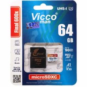 تصویر رم ( کارت حافظه ) ویکومن 64 گیگابایت مدل Final 600x microSDXC 600x plus