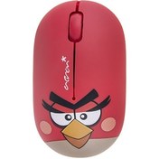 تصویر ماوس اپتیکال همراه با ماوس پد اکرون مدل OM300 طرح پرنده عصبانی ا OM300 Angry Birds Optical Mouse With Mousepad OM300 Angry Birds Optical Mouse With Mousepad
