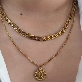 تصویر گردنبند دولاین کارتیه تراش و الیزابت 