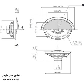 تصویر بلندگو سونی مدل XS-K6920 Sony XS-K6920 Car Speaker