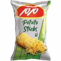 تصویر چیپس خلالی ساده Elegance مزمز وزن 95 گرم | اسنکی خوش طعم و کم نمک MazMaz Elegance Plain Stick Chips 95g | Light and Crunchy