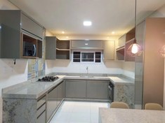 تصویر کابینت آشپزخانه های گلاس مدرن 